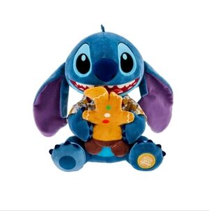 Disney Stitch Attacks Snack Plush with Gingerbread - NWT